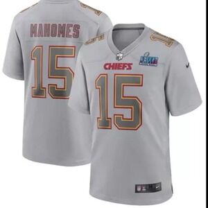 Nike NFL Kansas City Chiefs Patrick Mahomes 15 Jersey XL Grey Super Bowl